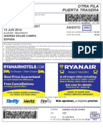 Ryanair Boarding Pass