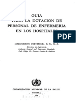 Guía sobre la dotación de personal de enfermería en los hospitales