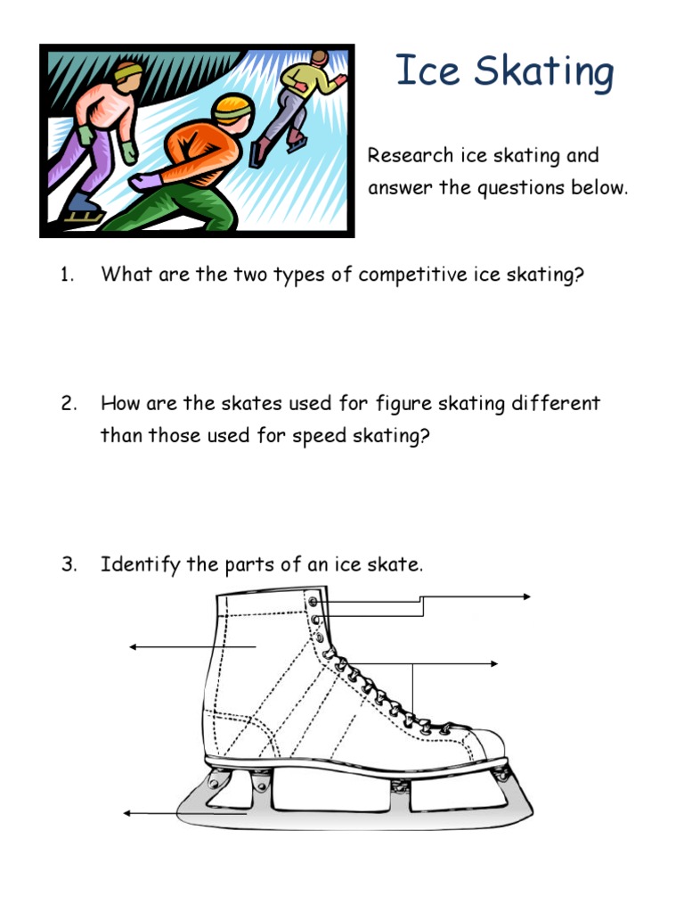Ice Skating Worksheet