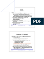 Summary of Lecture 4: - Filters