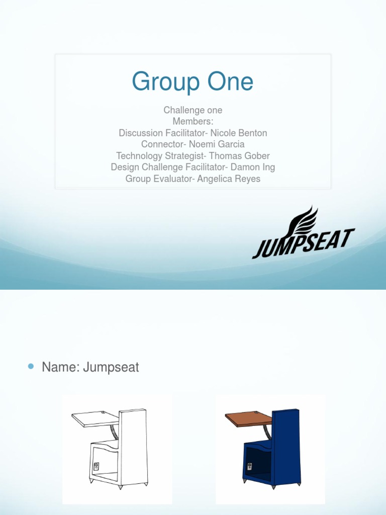 JumpSeat Presentation | PDF | 3 D Printing | Classroom