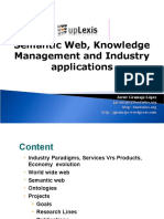 Semantic Web, Knowledge Management and Industry Applications