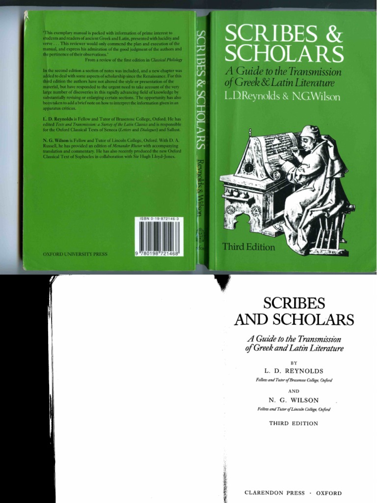 Leighton D. Reynolds, N. G. Wilson) Scribes and S | PDF