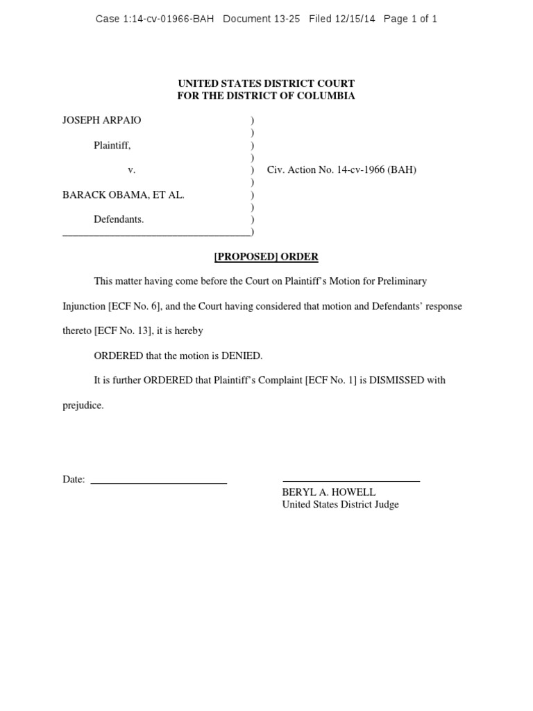 Proposed Order | PDF