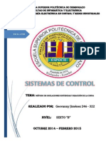 Sistemas de Control (Método Reacción de La Curva)