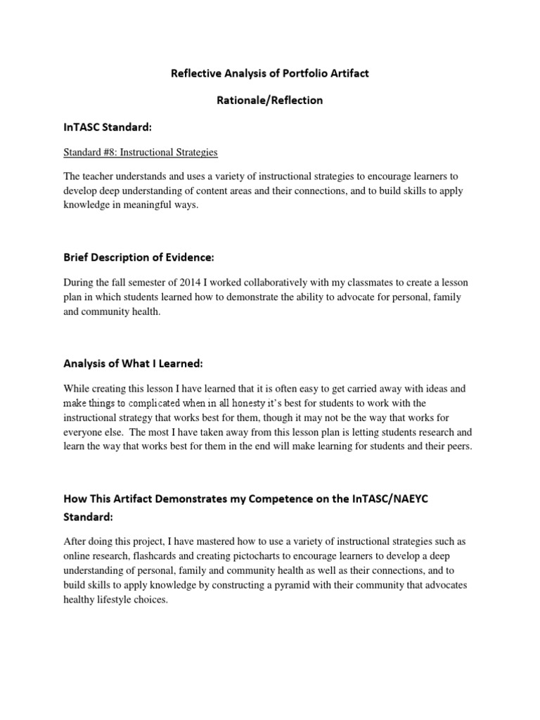 Reflection | PDF