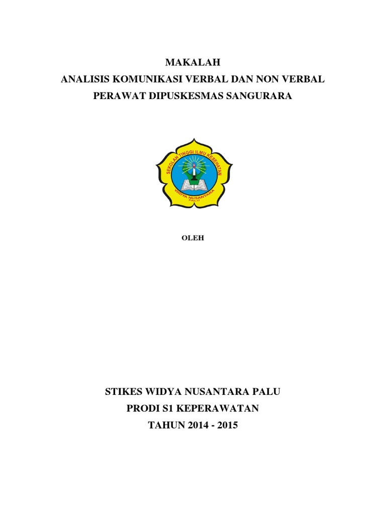 Makalah Analisis Komunikasi Verbal Dan Nonverbal