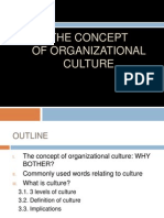 The Concept of Organizational Culture