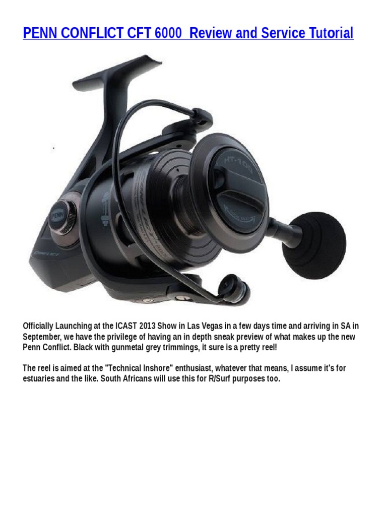 PENN CONFLICT CFT 6000 Review and Service Tutorial | PDF