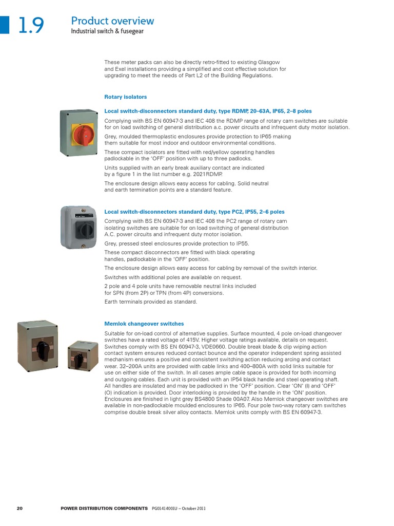 Local Switch Disconnector RDMP 25A | PDF | Switch | Electricity