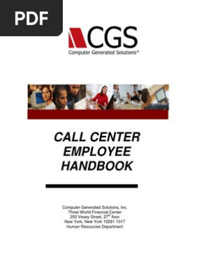 Call Center Employee Handbook 2011