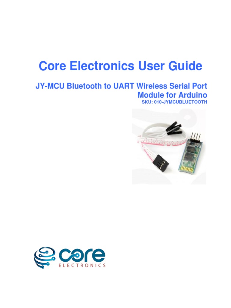 Product User Guide JY MCU Bluetooth UART R1 0 | PDF | Bluetooth | Arduino