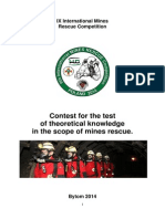 Rules for the Test of Theoretical Knowledge in the Scope of Mines Rescue (1)