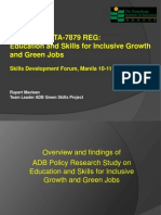 Green Growth, Green Jobs and Green Skills in Asia