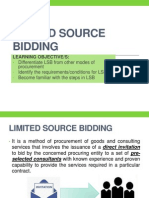 Limited Source Bidding