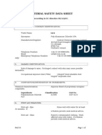 MSDS PAC10 Poly Aluminium Chloride