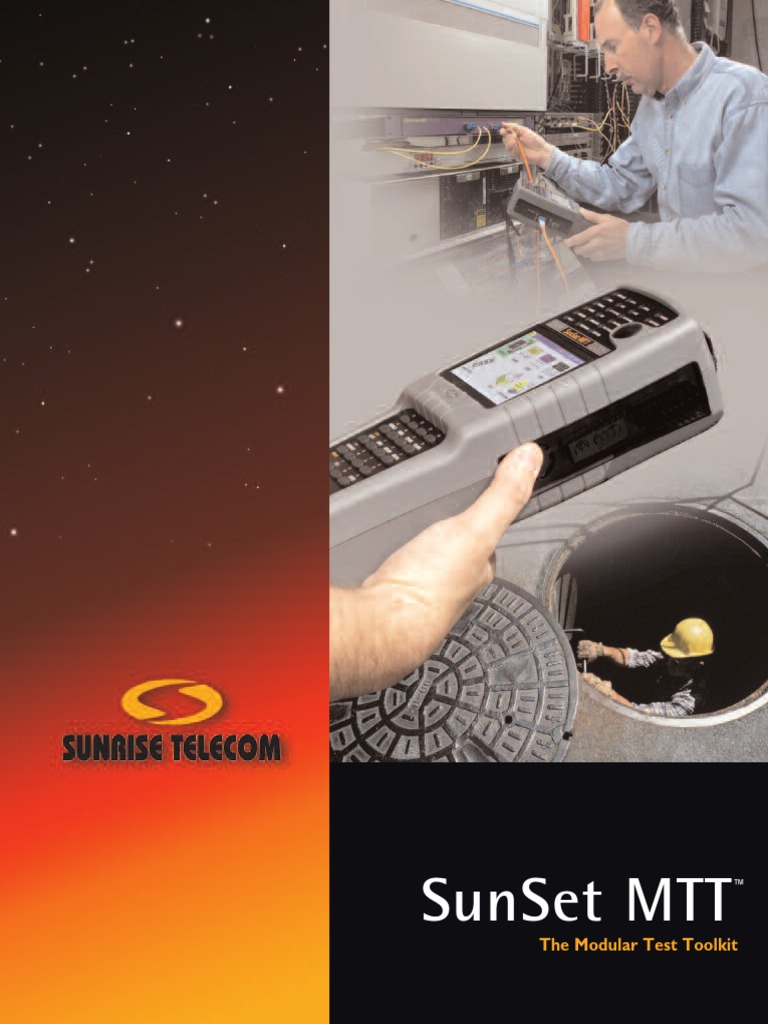 Sunrise Telecom SunSet MTT Modular Test Toolkit Data Sheet | PDF ...