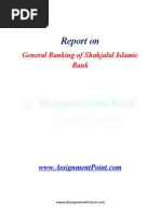 General Banking of Shahjalal Islamic Bank