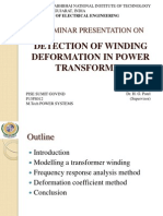 Detection of Winding Deformation in Power Transformer: Seminar Presentation On