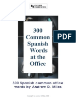 300 Vocablos de Oficina Spanish to English