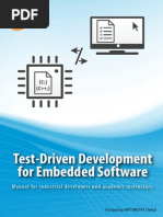 Test-Driven Development For Embedded Software: Manual For Industrial Developers and Academic Instructors