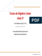 Algebra Linear - aula21