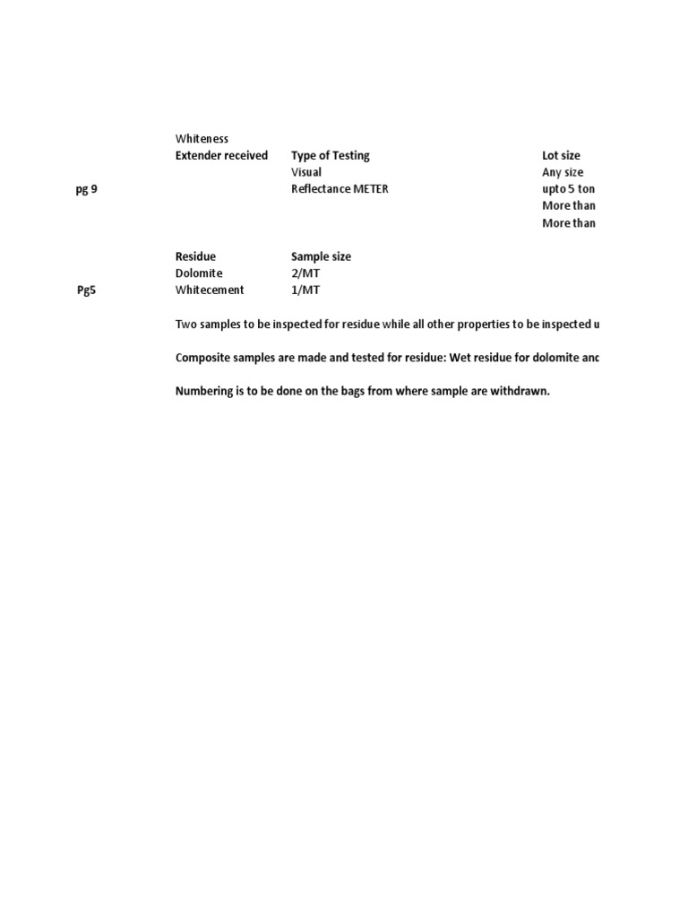 Sampling Plan | PDF