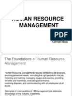 Human Resource Management: Kamran Khan