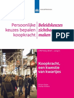 Cpb Policy Brief 2014 11 Koopkracht Een Kwestie Van Kwartjes