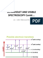 Ultraviolet And Visible Spectroscopy Contd….: (λ = 190-780nm) /VIS