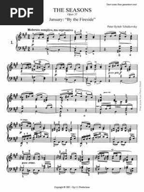 The Seasons - Tchaikovsky - Sheet music