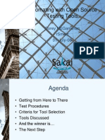Automating Testing With Open Source Tools
