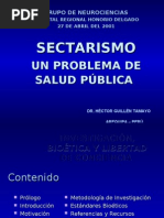 SECTARISMO UN PROBLEMA DE SALUD PUBLICA