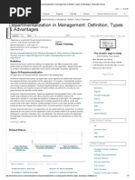 Departmentalization in Management - Definition, Types & Advantages - Education Portal