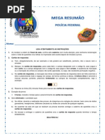 AlfaCascavel, Central de Simulados, Resumão Polícia Federal