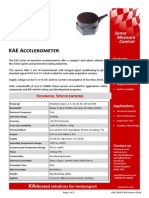 KAE Accelerometer Datasheet KAE 1014