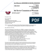 Wisconsin PSC Letter to EPA Re Clean Power Plan 120114