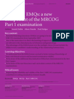 EMQs in MRCOG P1