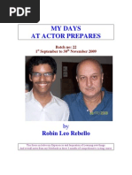 Download Thesis- My Days at Actor Prepares by Robin Rebello SN25040639 doc pdf