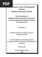 Download Thesis The Contribution of Multinational Pharmaceutical Companies In the Development of Pakistan Economy by bhimra SN25041203 doc pdf