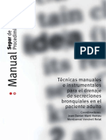 Técnicas manuales e instrumentales para el drenaje de secreciones en el paciente adulto.