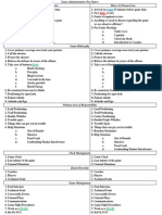 Pre-Game Sheet