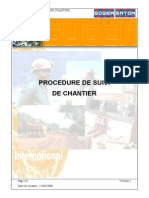 Procedures de Suivie de Chantier