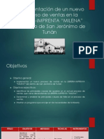 Implementación de Un Nuevo Proceso de Ventas En