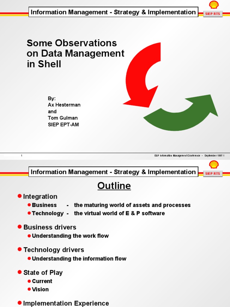 Data Management Strategies in E&P | PDF | Databases | Information ...