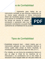 Confiabilidad Tipos de Confiabilidad