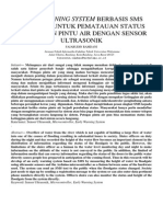 Jurnal Early Warning System Berbasis Sms Gateway Untuk Pematauan Status Ketinggian Pintu Air Dengan Sensor Ultrasonik