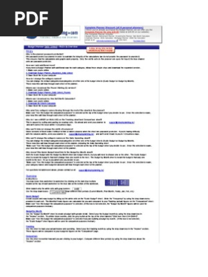 Budget Planner an Excel Gift