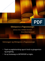 Metapora o Pagwawangis