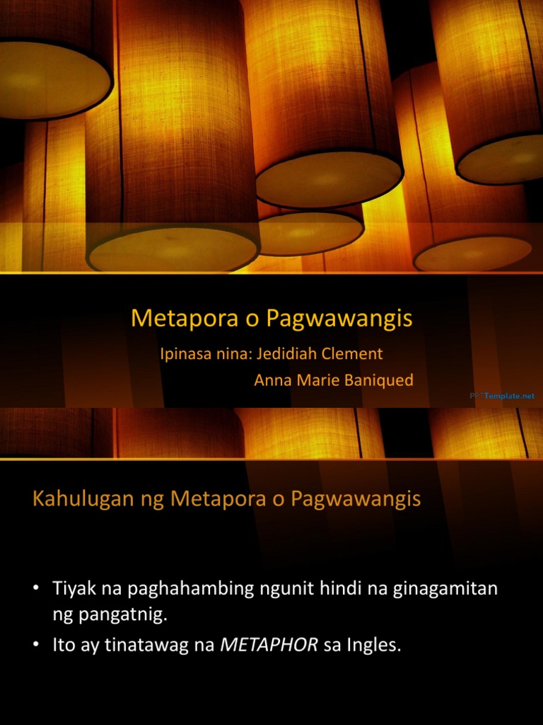 Metapora o Pagwawangis | PDF